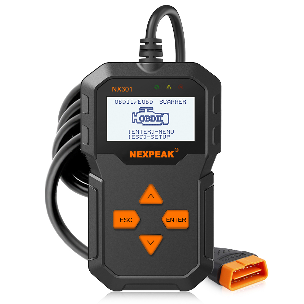 NEXPEAK NX301 Universal OBDII/ OBD2 Scanner, Upgraded Code Reader Car Diagnostic Tool Engine Fault Code Scan Too